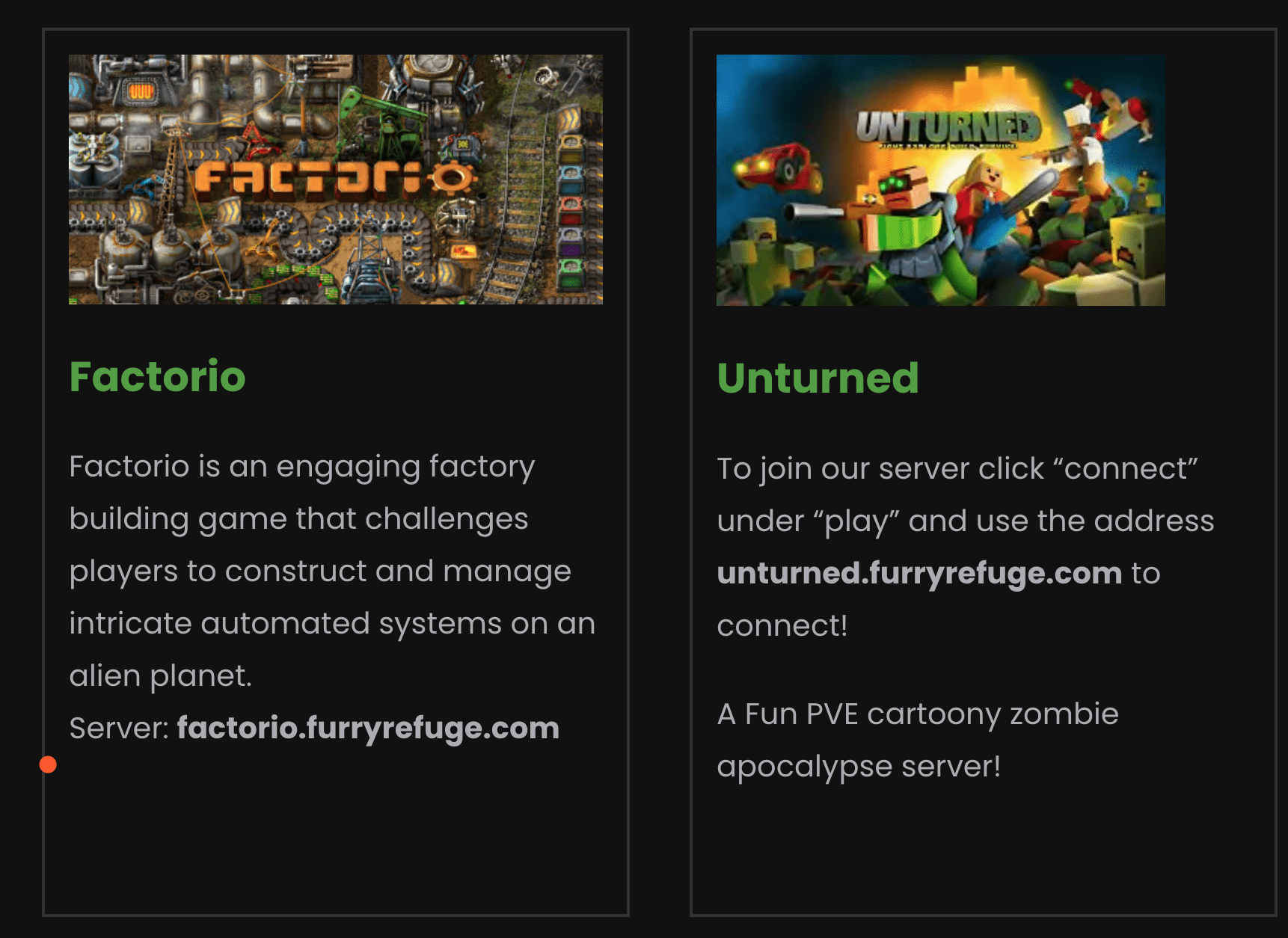 🎮🚀 New Game Servers! Factorio and Unturned! 🌟🔥