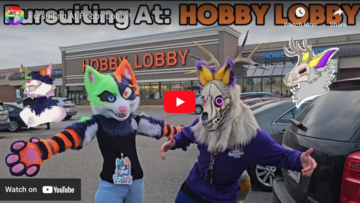 Fursuiting At Hobby Lobby!