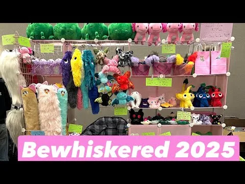 How did I do at my local furry convention? Bewhiskered 2025 Con Vlog Artist Alley