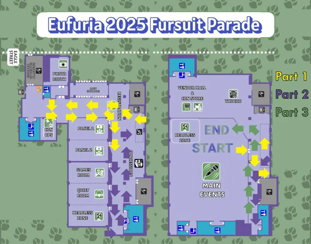 Eufuria Fursuit Parade Map