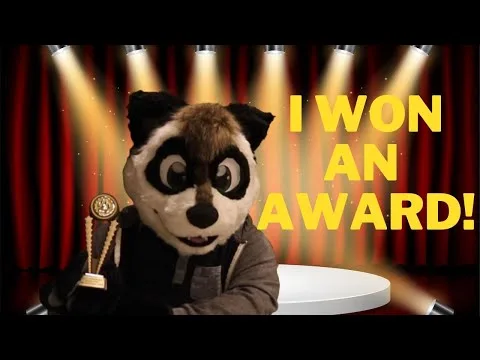 I WON AN AWARD!! (Unboxing My Good Furry Award Honorable Mention Trophy)