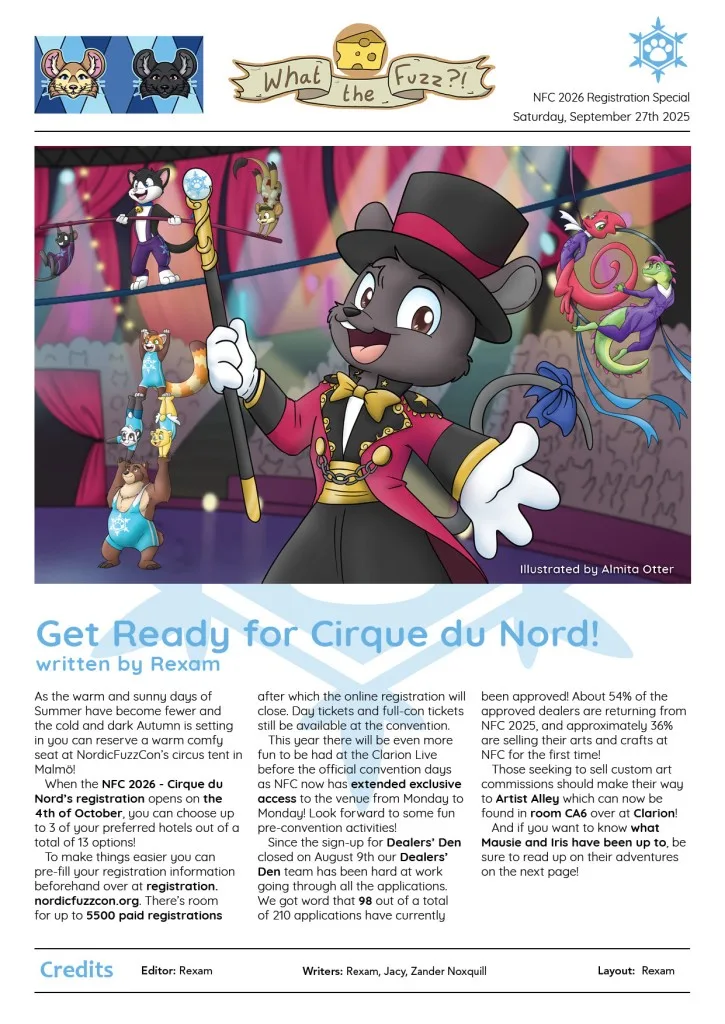 Nordic Fuzz Con Newspaper