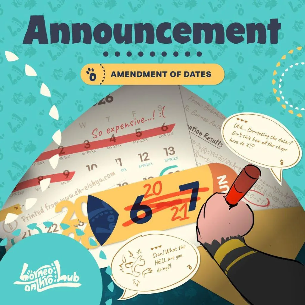 Borneo Anthro Hub (Malaysia) Changes Dates