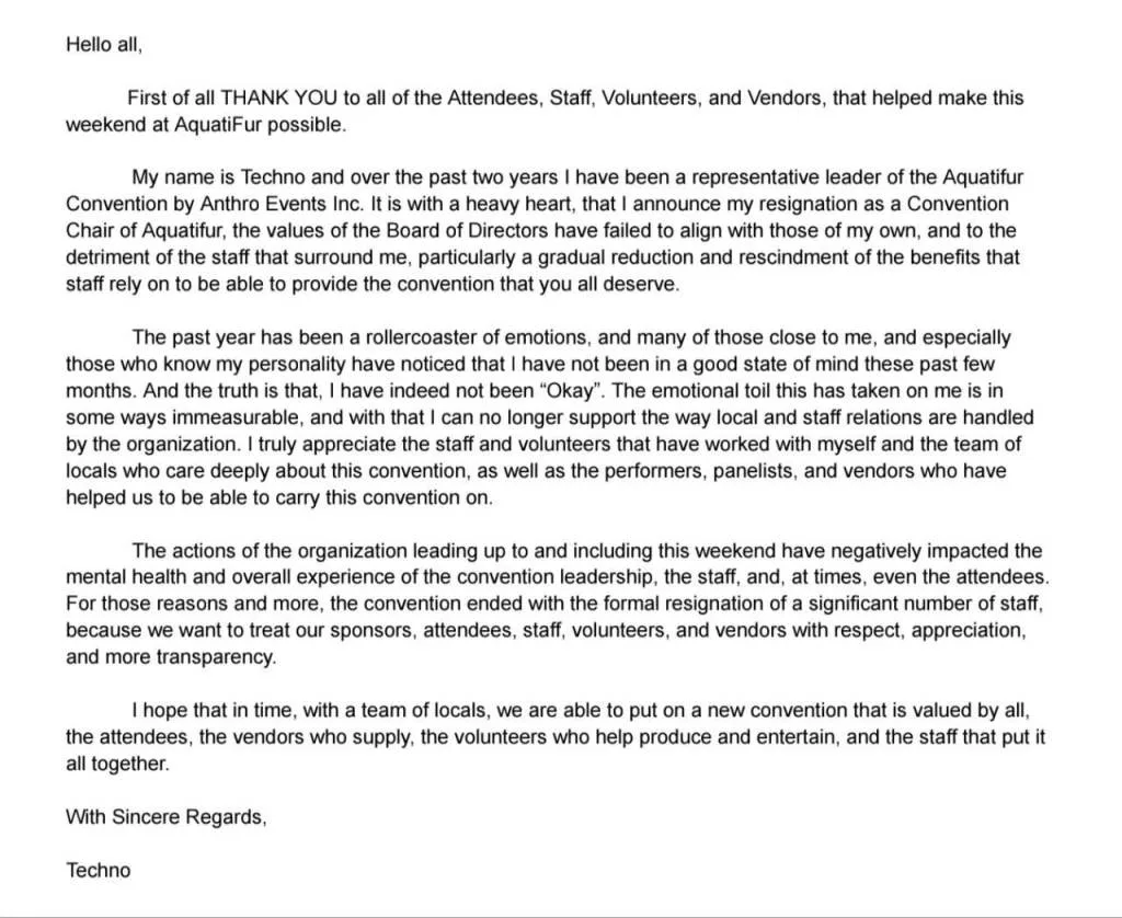 Chairman of Aquatifur resigns