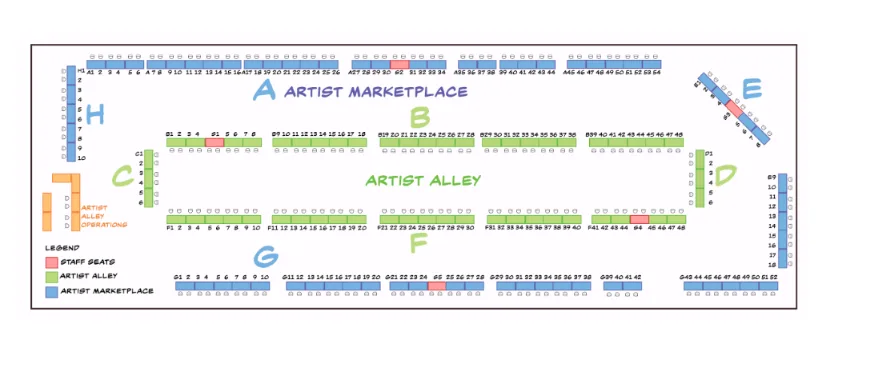 MFF 2025 Dealers Den / Artist Alley Overview