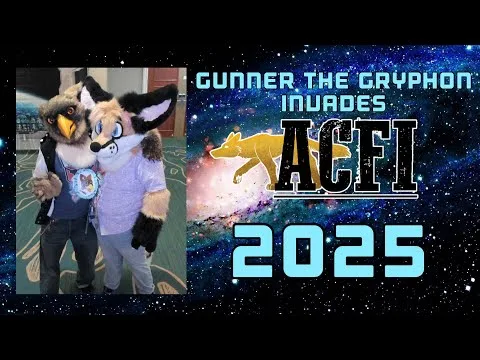 Gunner The Gryphon Invades Alamo City Furry Invasion 2025 – Fuzzballs: The Furcon