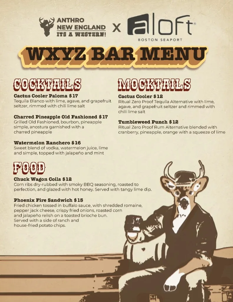 Anthro New England Parter Menus