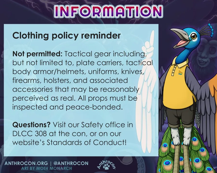 NO TACTICAL GEAR @ Anthrocon