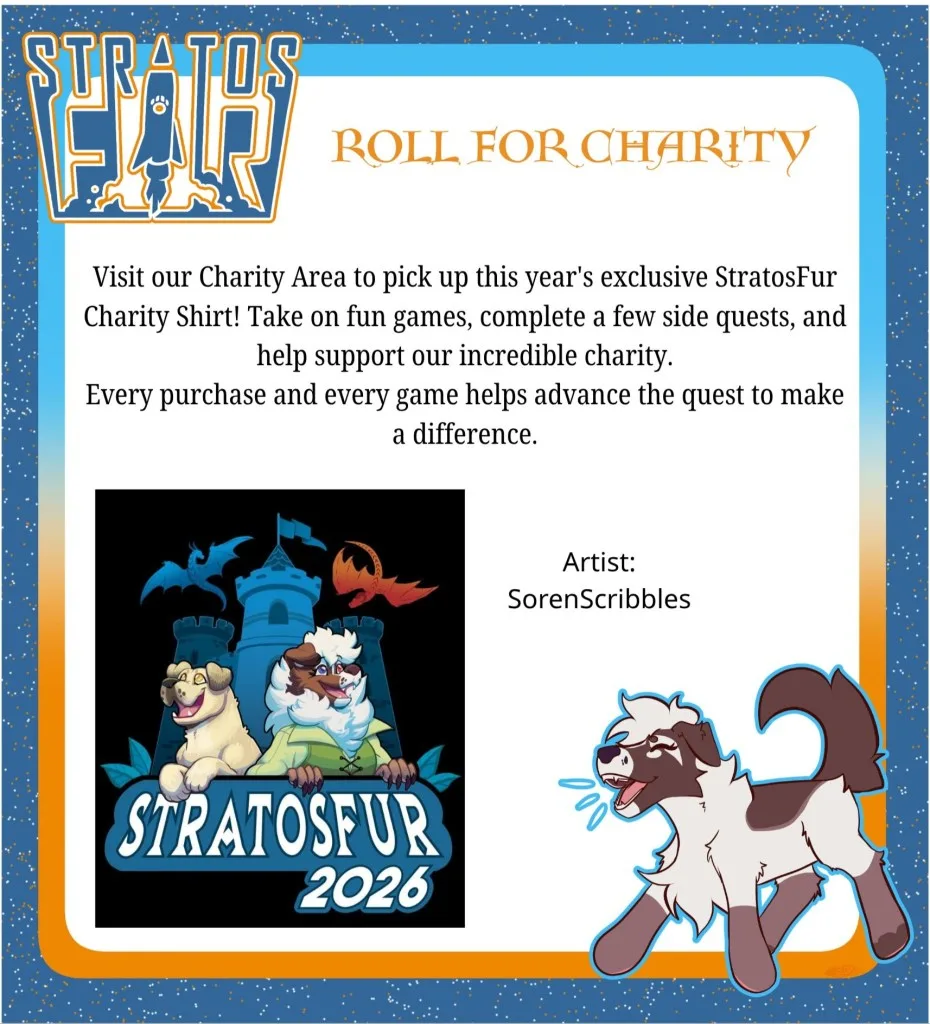 StaratosFur 2026 Charity Tee