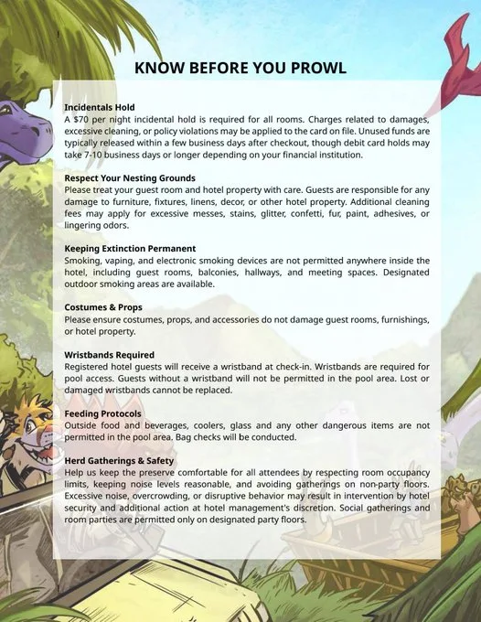 Megaplex’s Hotel Added New Rules