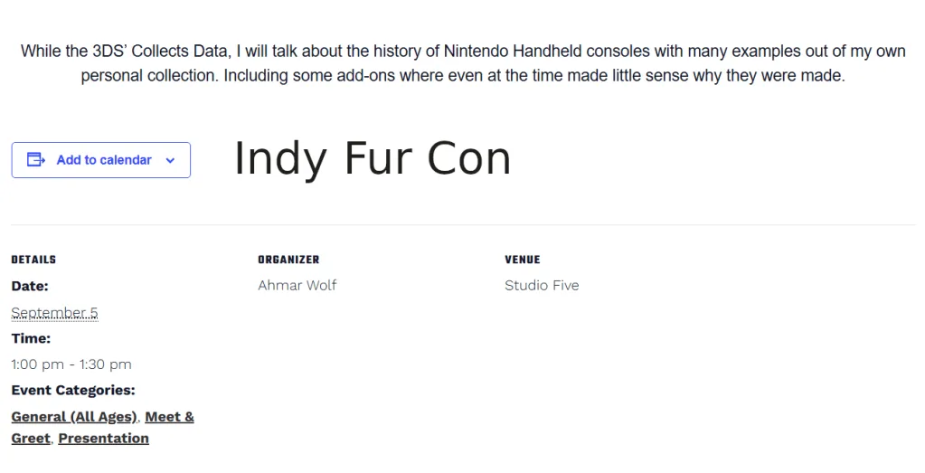 Indy Fur Con HUGE Update